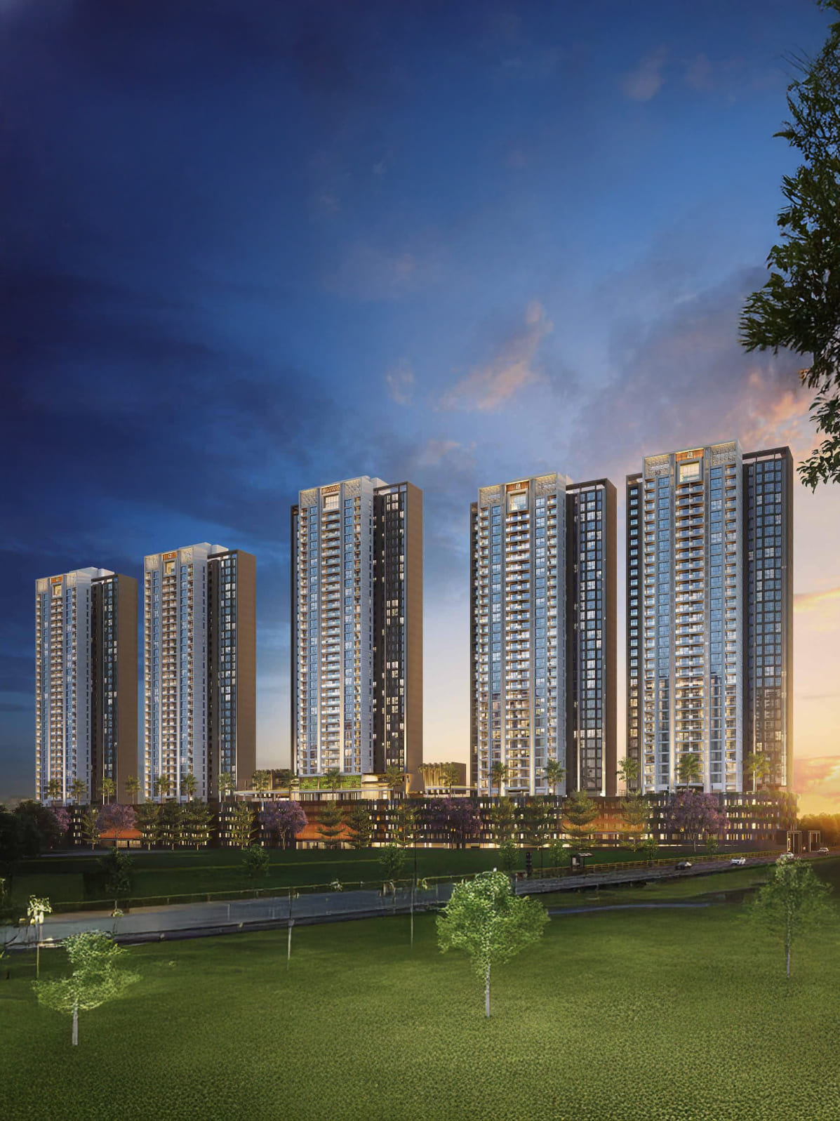 Exterior view of Livience Aleenta &mdash; photo gallery, images, brochure, amenities, cost sheet, price breakup, availability details, RERA number, RERA certificate, possession date, layout plan, logo, floor plan, master plan, and location map showcasing project highlights and features.